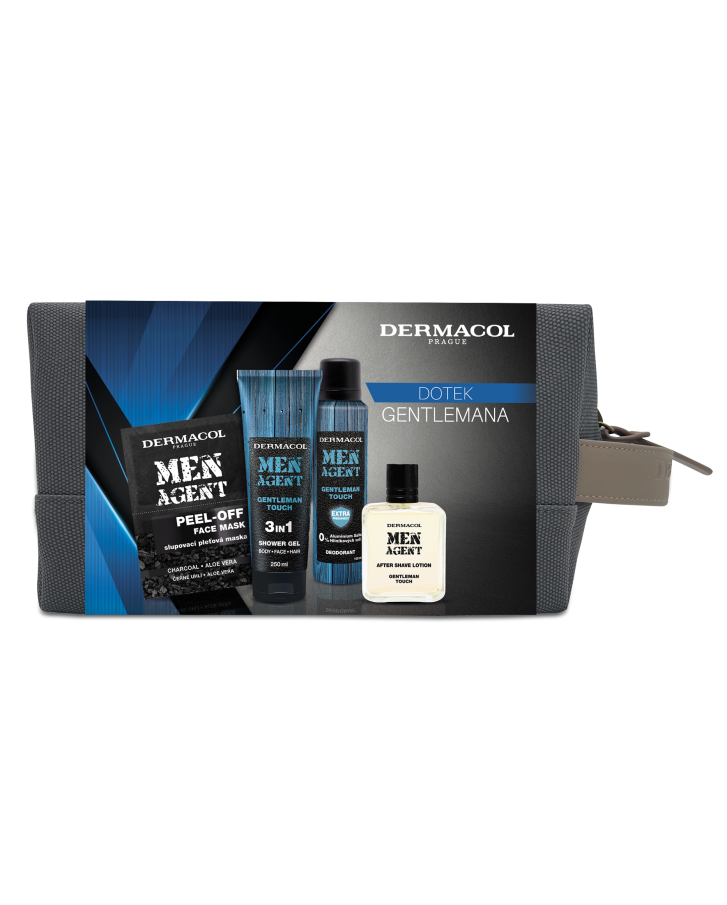 Dárkový balíček Gentleman touch - sprchový gel, deo, voda po holeni, maska