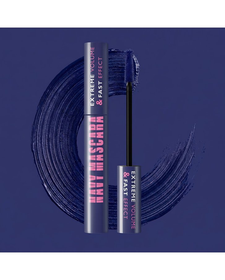 navy mascara Rimel colorat
