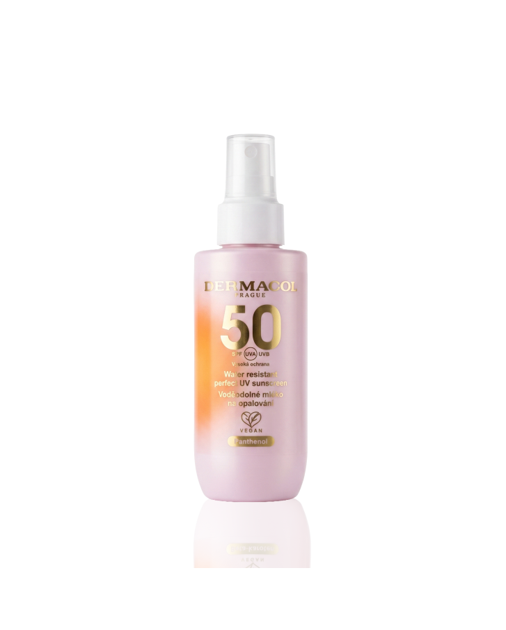 Loțiune de plajă bronzantă, sub formă de spray, SPF 50